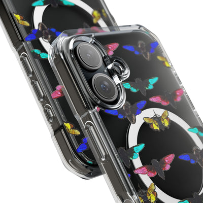 Phone Case: Magnetic Glow Moth Clear Impact Iphone Case