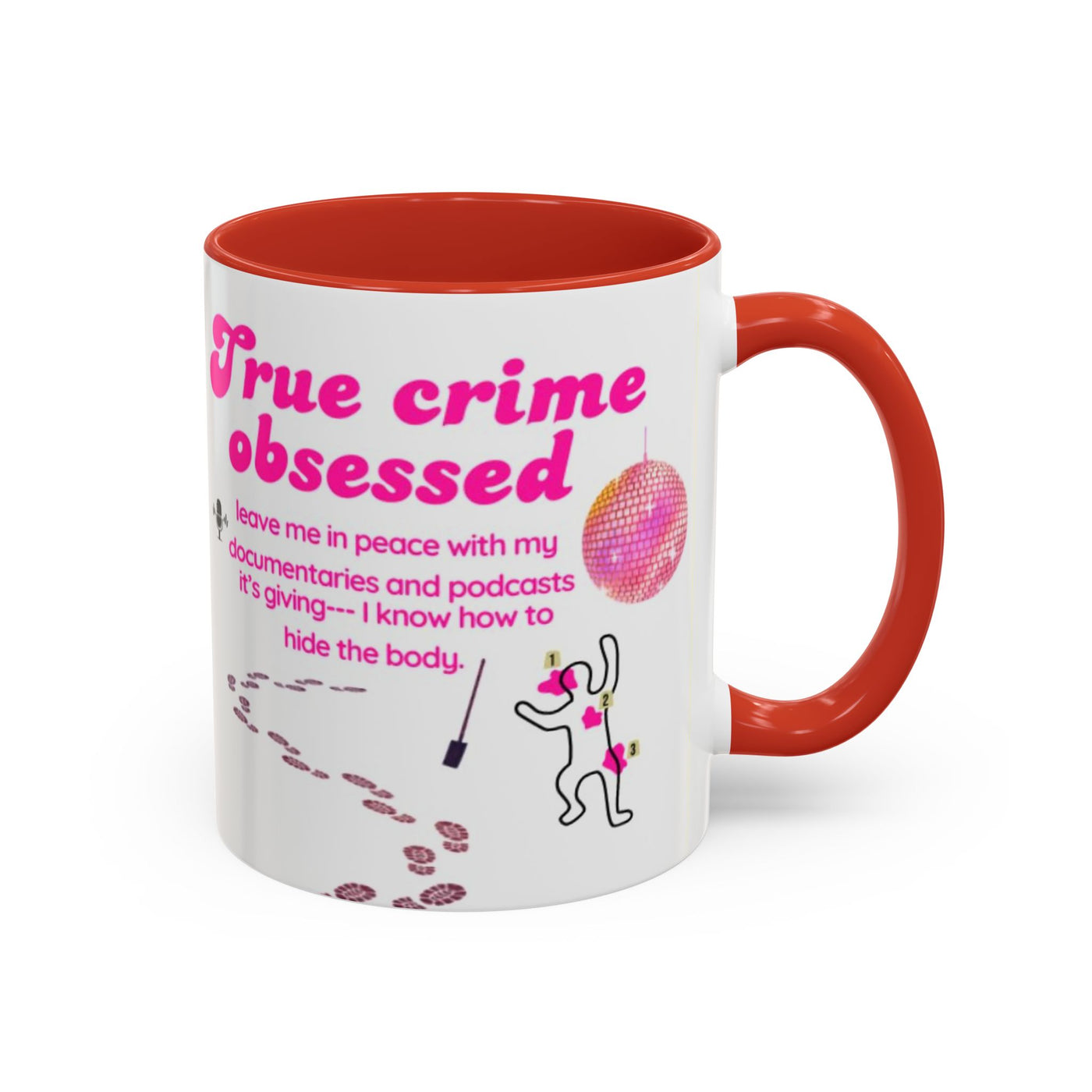 Mug: Pink Disco Ball True Crime
