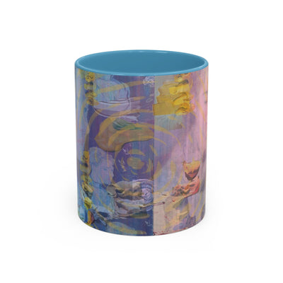 Mug: Fine Art Painterly mug | Blue and Yellow