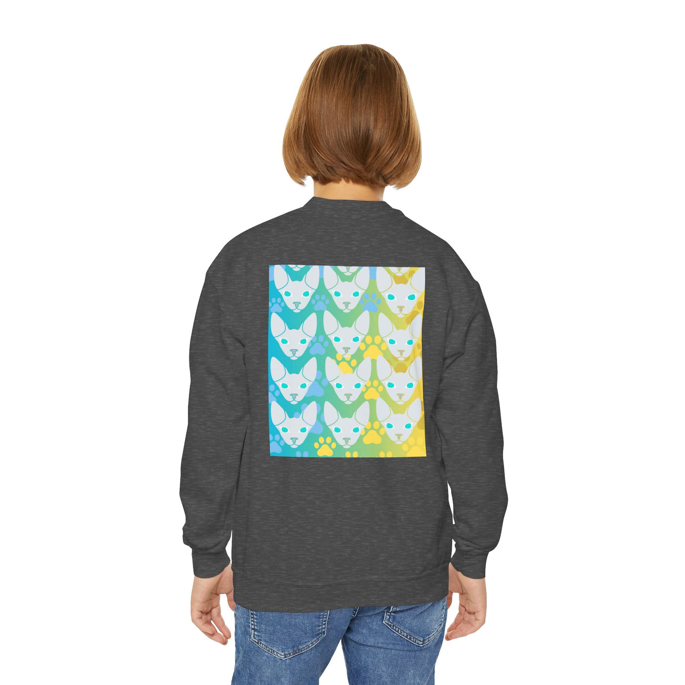Sweatshirt: Hairless Kitty Design Crewneck