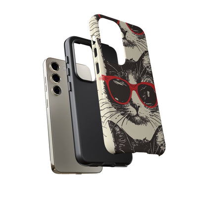 Phone Case: Sassy Cat Phone Case, Cute Cat Lovers Gift, Pet Lover Accessory, Fun Cat Phone Cover, Stylish Gadget Protection