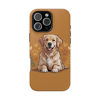 Dog Lover Magnetic Phone Case, Cute Pet Cases for iPhone, Dog-themed Phone Covers, Golden Retriever Case, Gifts for Dog Owners
