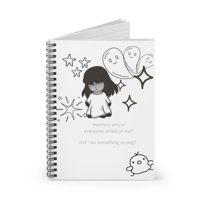 Spiral Notebook: Cute Creepy Girl