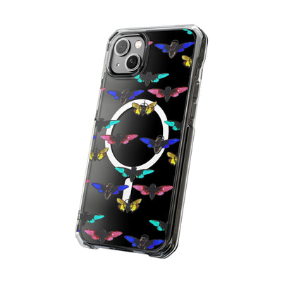 Phone Case: Magnetic Glow Moth Clear Impact Iphone Case