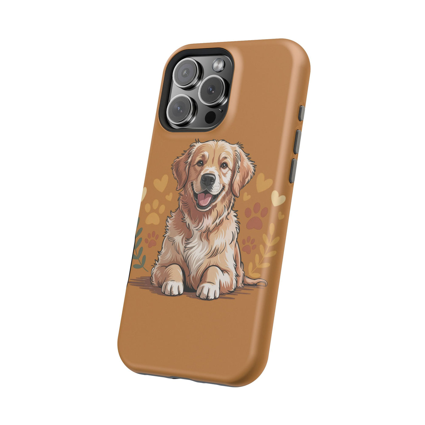 Dog Lover Magnetic Phone Case, Cute Pet Cases for iPhone, Dog-themed Phone Covers, Golden Retriever Case, Gifts for Dog Owners