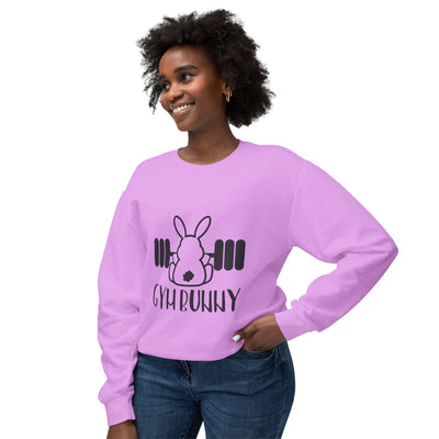Sweatshirt: Gym Bunny Unisex Lightweight Crewneck Sweatshirt - Perfect for Fitness Enthusiasts