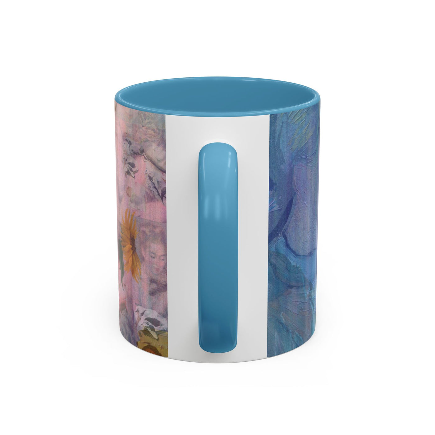 Mug: Fine Art Painterly mug | Blue and Yellow