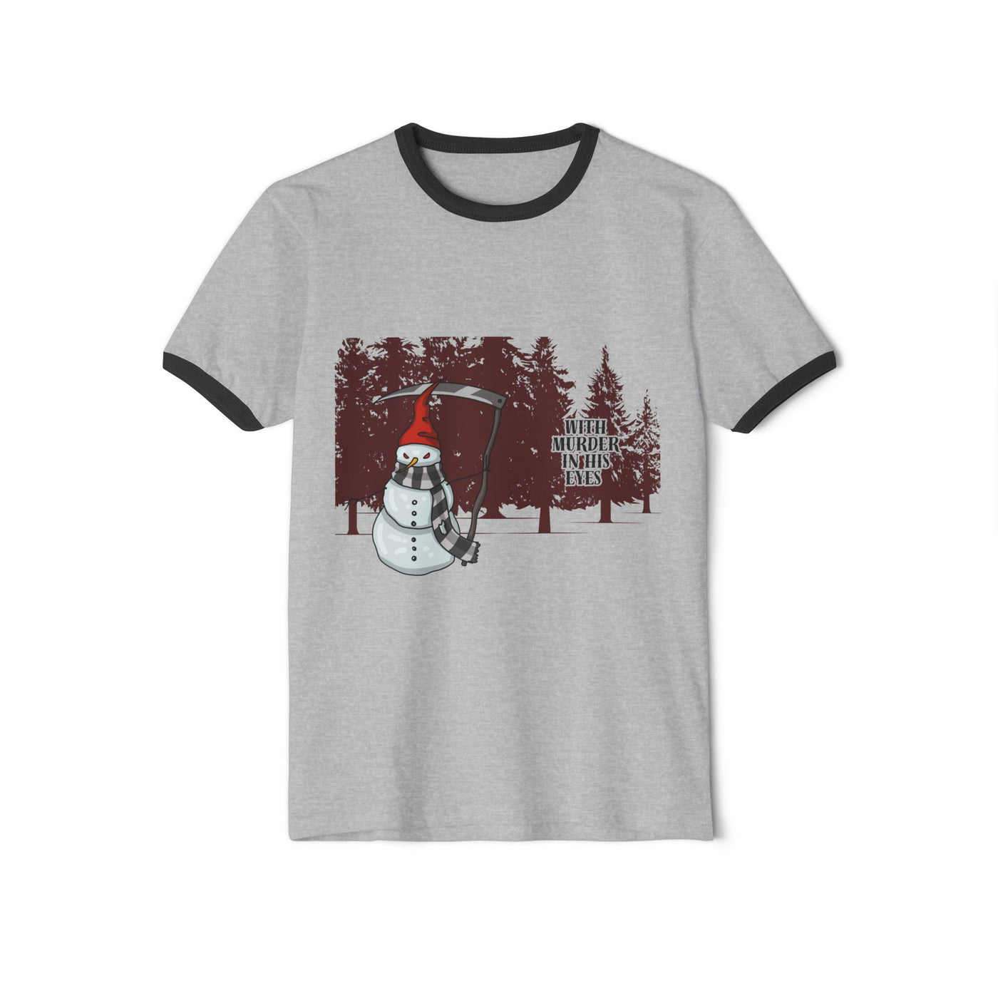 T-Shirt: Murder in his eyes | Ringer | Snowman Design