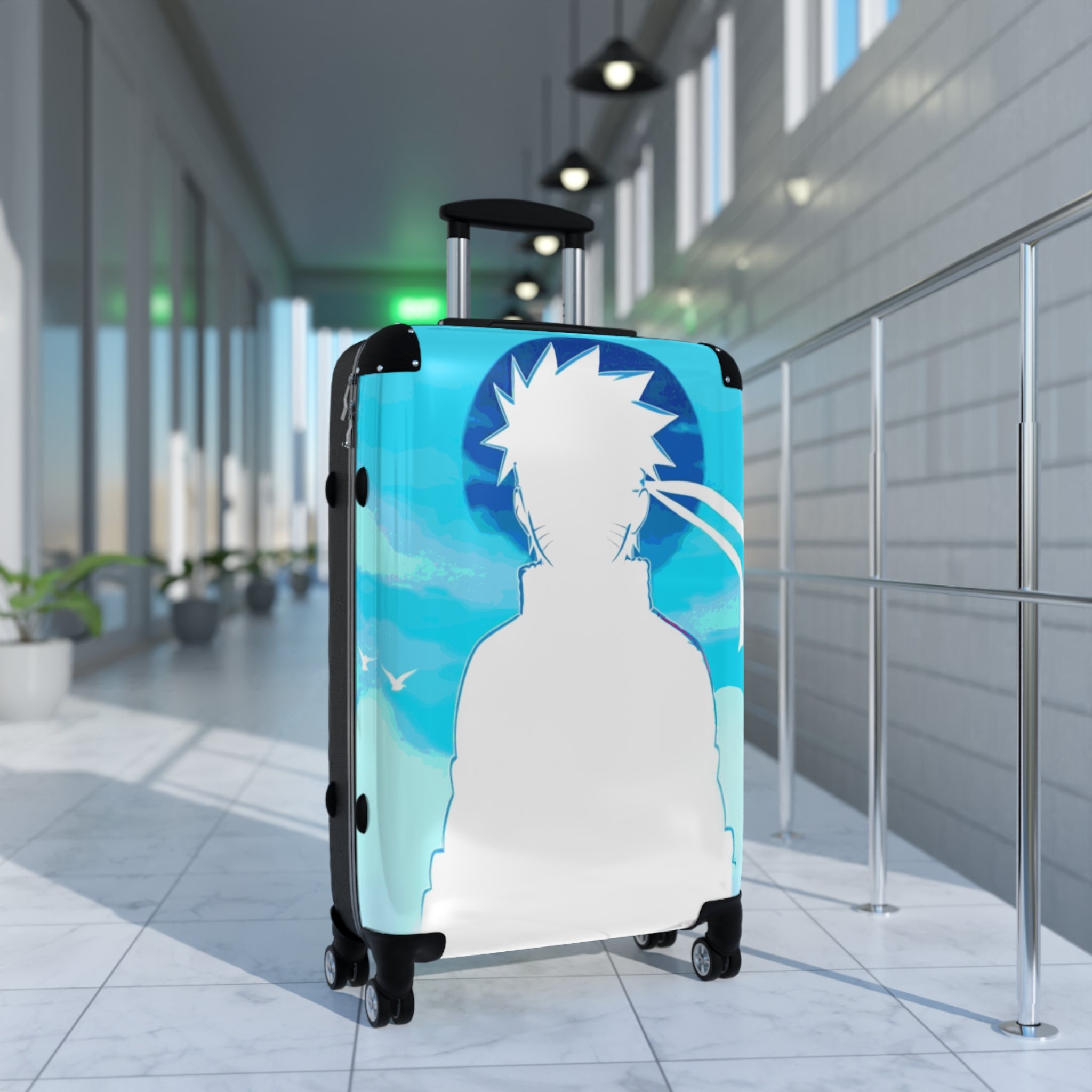 Suitcase: Anime-Inspired Suitcase, Travel Luggage, Stylish Travel Bag, Cosplay Accessories, Perfect for Holidays, Ideal for Anime Fans