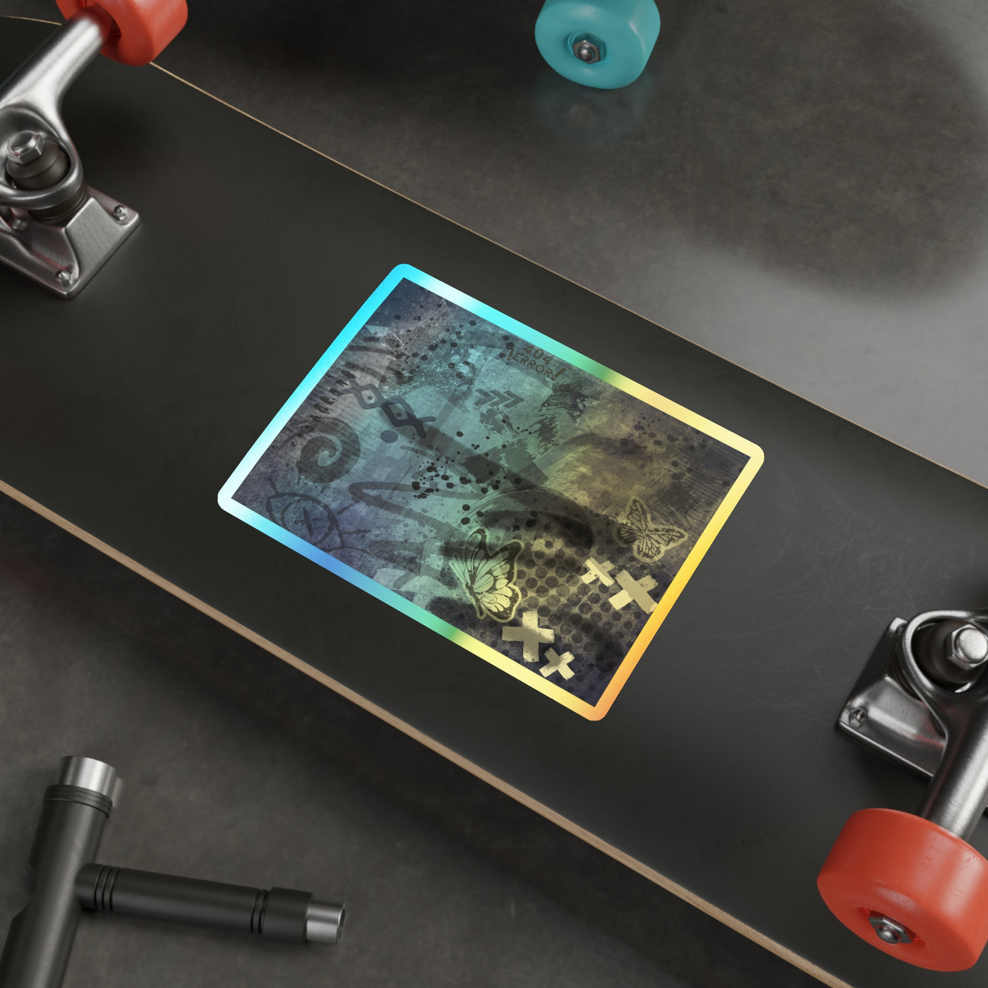 Die-Cut Stickers: For the Punks | Holographic Style