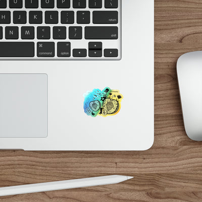 Die-Cut Stickers: Just Peachy | Holographic