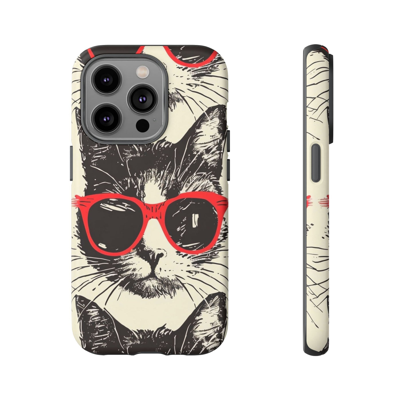Phone Case: Sassy Cat Phone Case, Cute Cat Lovers Gift, Pet Lover Accessory, Fun Cat Phone Cover, Stylish Gadget Protection