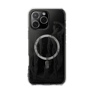Phone Case:  Subtle Antique Skeletons Magnetic Clear Impact Case for iPhone