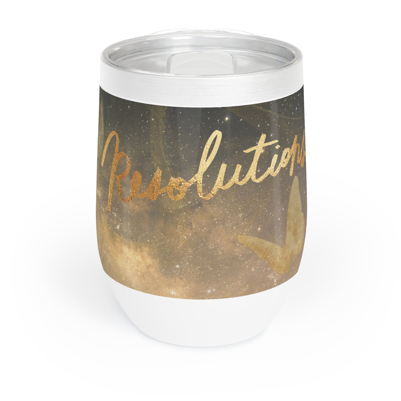 Wine Tumbler: New Year Resolution Design