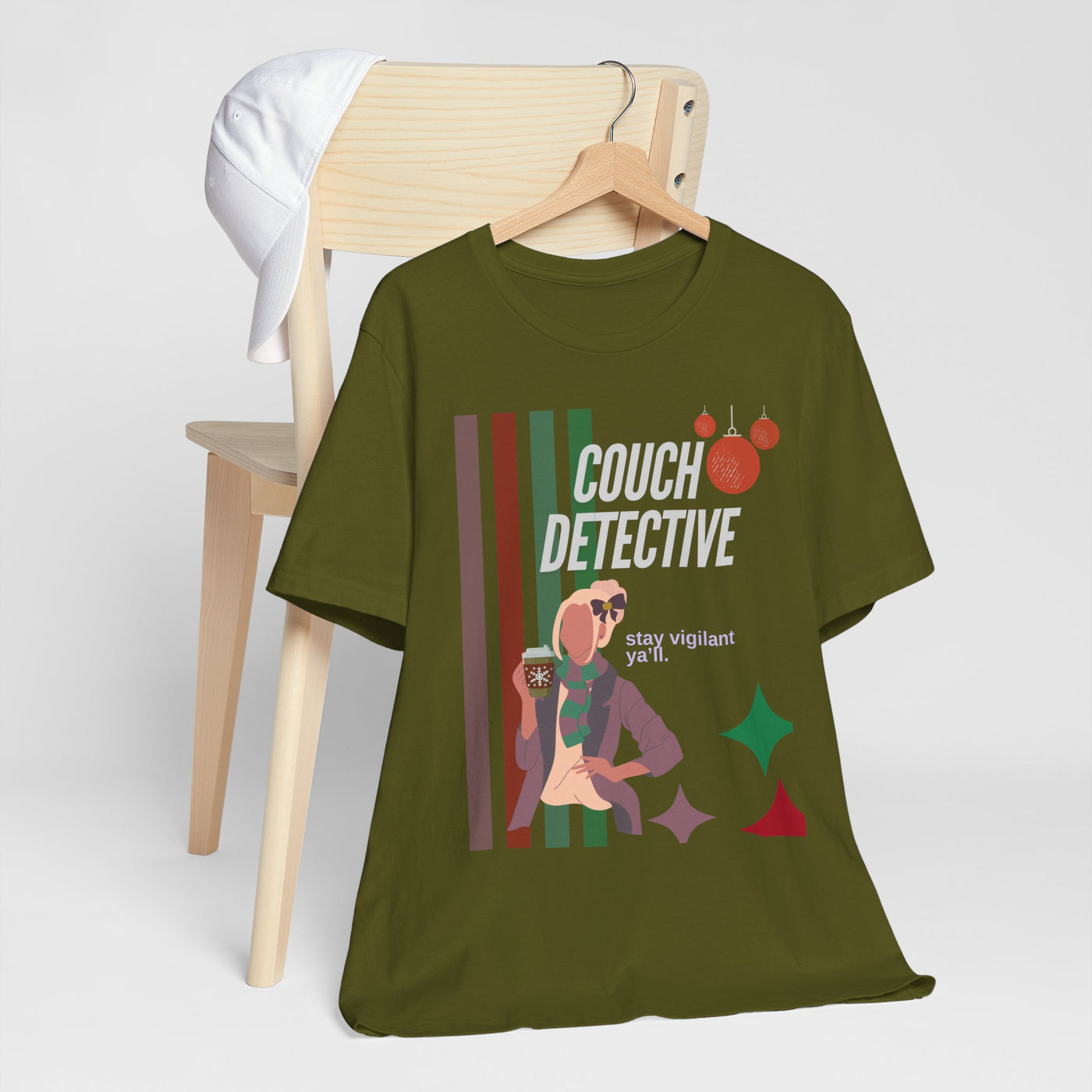 T-shirt: Couch Detective | Stay Vigilant | Holiday Edition