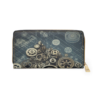 Wallet: Steampunk Gears | Zipper Wallet