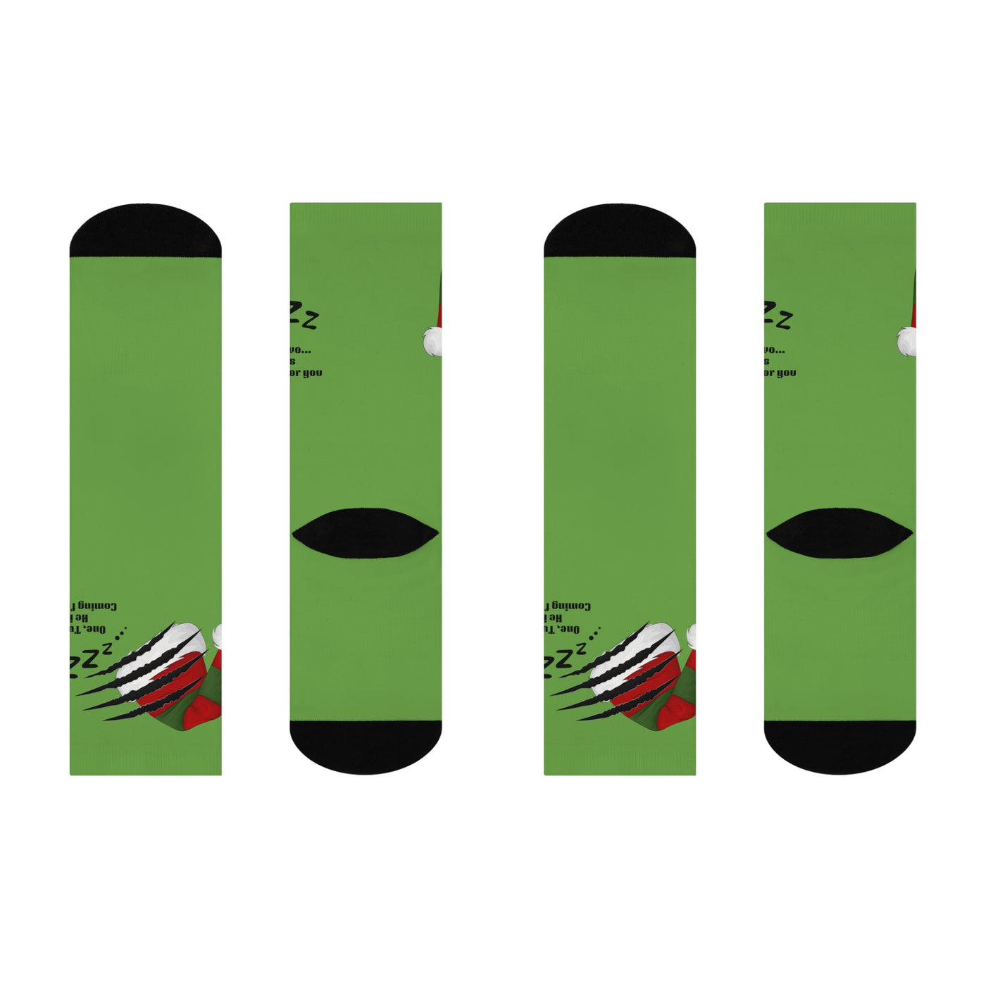 Freddy Krueger socks with a vibrant print and holiday horror design.