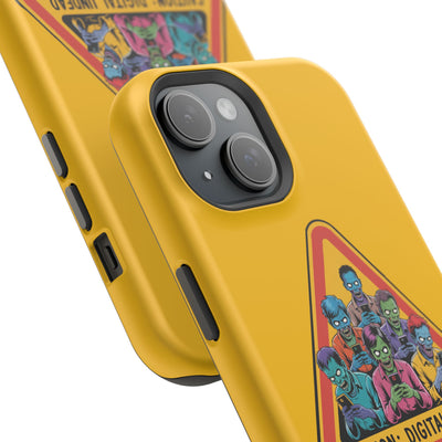 Phone Case: Zombie-Themed Tough Case for iPhone, Caution Digital Undead Phone Cover, Phone Accessory for Halloween, Unique Gift Idea, Trendy Phone [...]