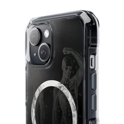Phone Case:  Subtle Antique Skeletons Magnetic Clear Impact Case for iPhone