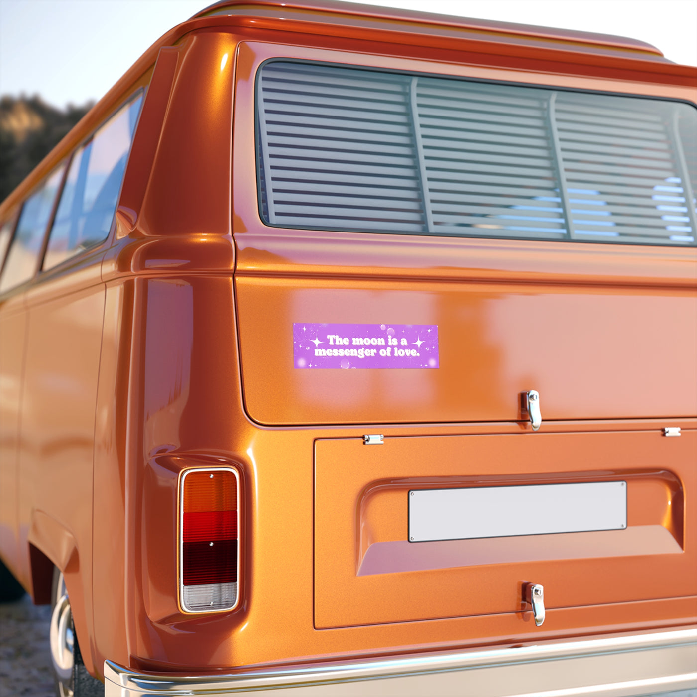 Bumper Sticker: Moon is a Messenger of Love