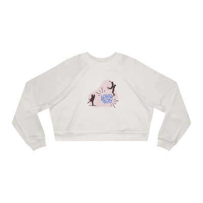 Fleece Pullover: Oh Lover Boy | Cropped Design