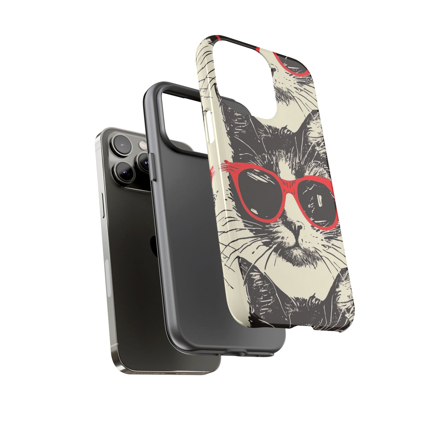 Phone Case: Sassy Cat Phone Case, Cute Cat Lovers Gift, Pet Lover Accessory, Fun Cat Phone Cover, Stylish Gadget Protection