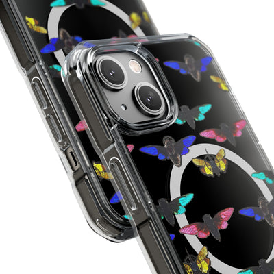 Phone Case: Magnetic Glow Moth Clear Impact Iphone Case