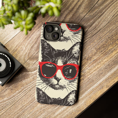 Phone Case: Sassy Cat Phone Case, Cute Cat Lovers Gift, Pet Lover Accessory, Fun Cat Phone Cover, Stylish Gadget Protection