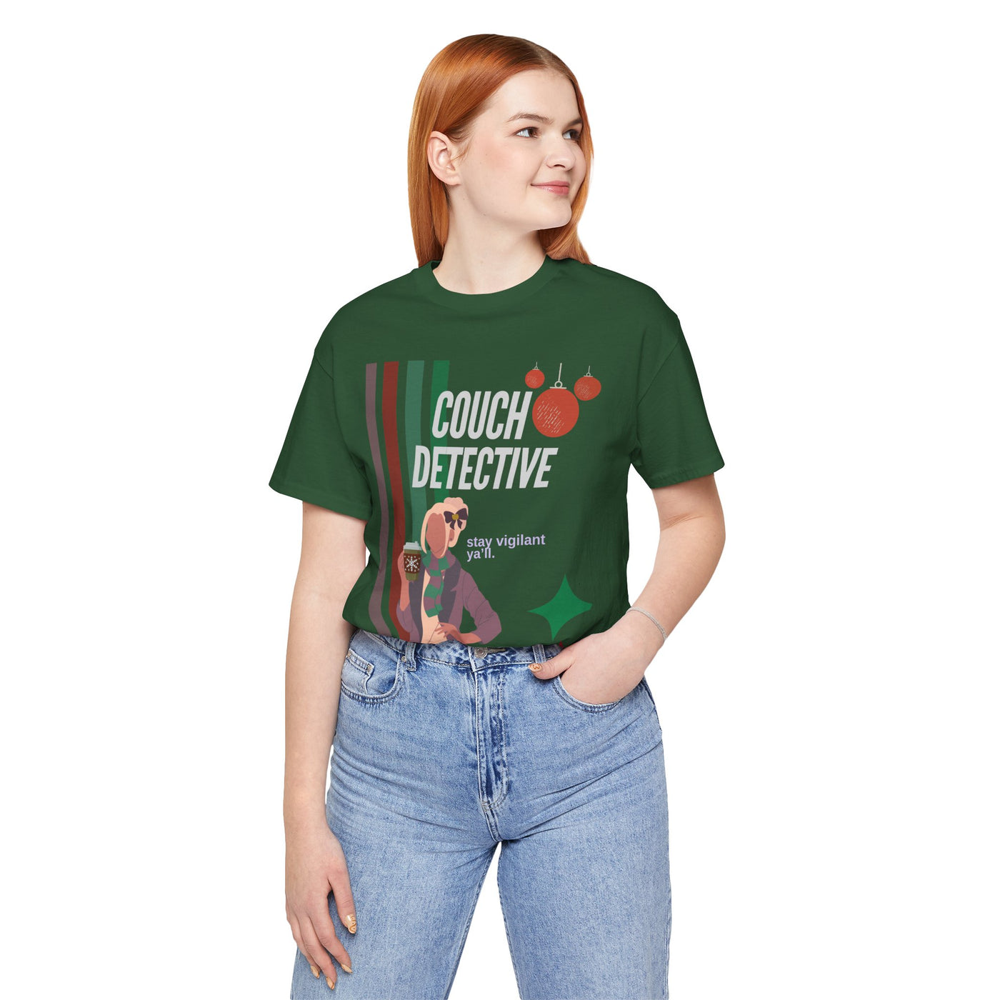 T-shirt: Couch Detective | Stay Vigilant | Holiday Edition