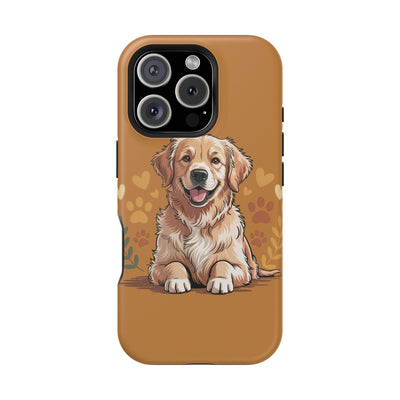 Dog Lover Magnetic Phone Case, Cute Pet Cases for iPhone, Dog-themed Phone Covers, Golden Retriever Case, Gifts for Dog Owners