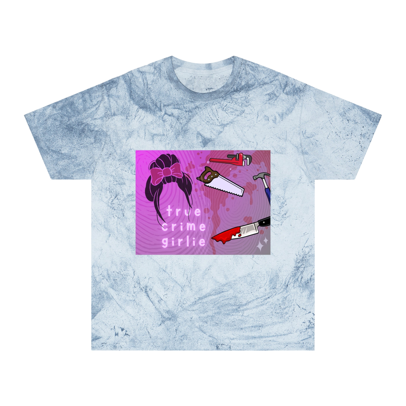 T-shirt: True Crimer in Pink | Color Blast