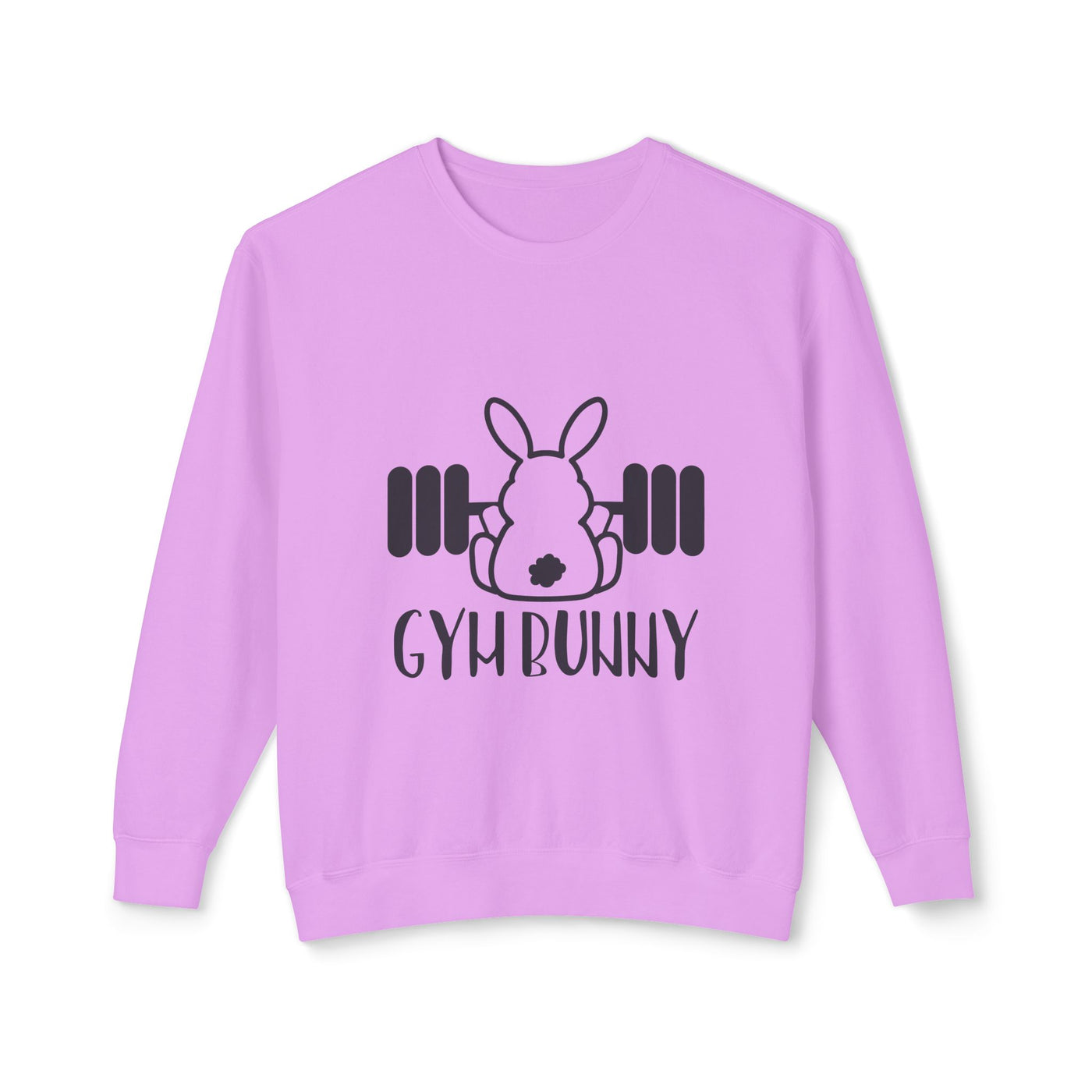 Sweatshirt: Gym Bunny Unisex Lightweight Crewneck Sweatshirt - Perfect for Fitness Enthusiasts