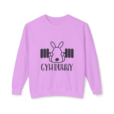 Sweatshirt: Gym Bunny Unisex Lightweight Crewneck Sweatshirt - Perfect for Fitness Enthusiasts