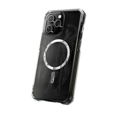 Phone Case:  Subtle Antique Skeletons Magnetic Clear Impact Case for iPhone