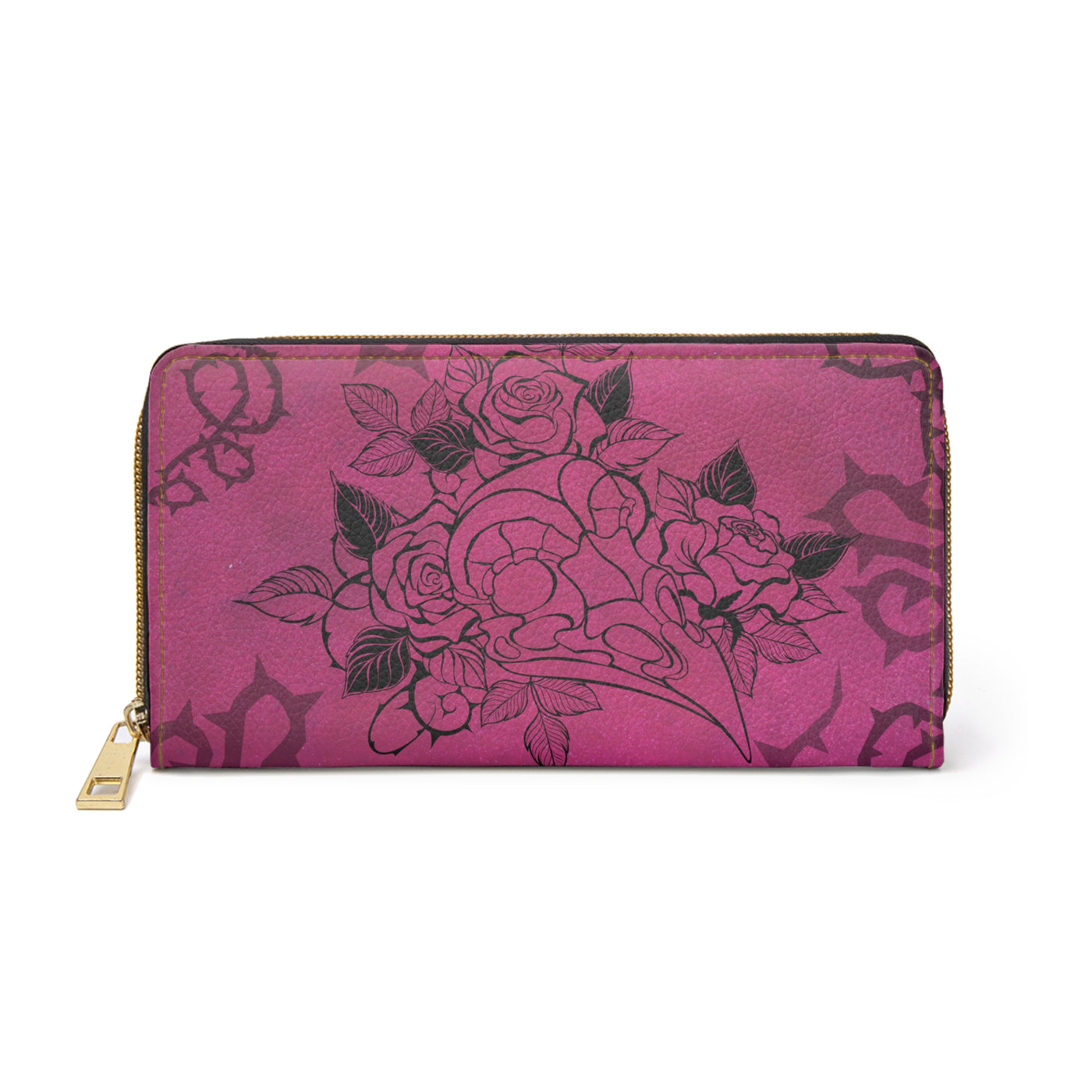 Wallet: Fuschia Rose Plague Doctor | Zipper