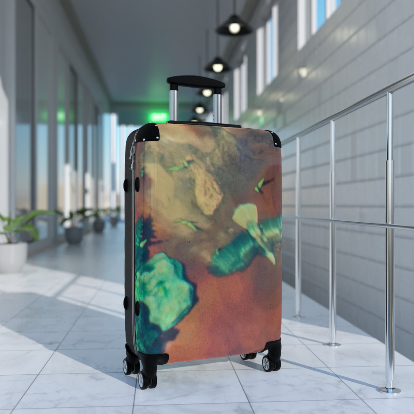 Whimsical Travel Suitcase - Unique Carry-On Luggage for Adventurers, Personalized Vacation Gear, Perfect Travel Gift, Art-Inspired Design