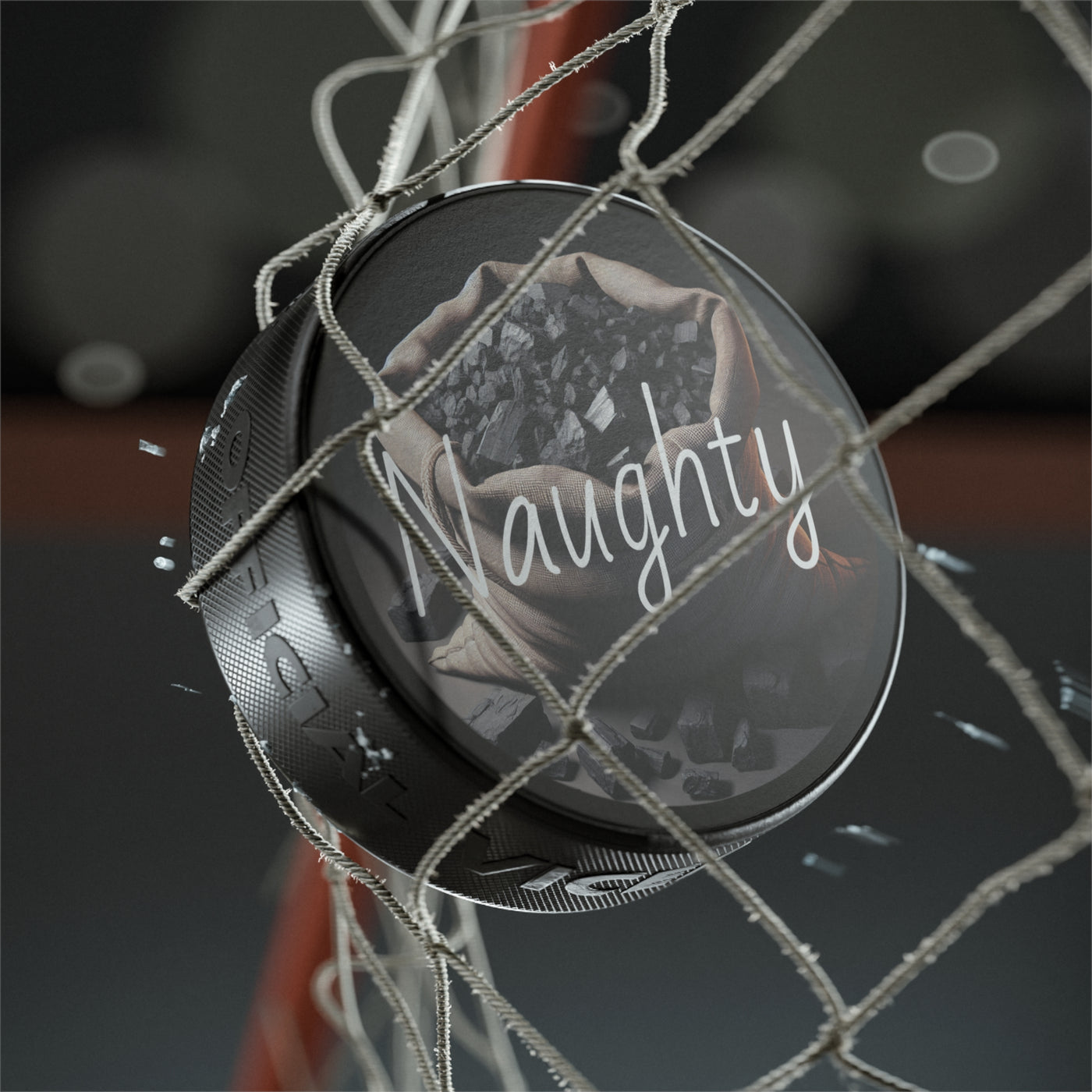 Puck:  Naughty List - Unique Hockey Puck Designs for Sports Lovers - Perfect Gift for Hockey Fans