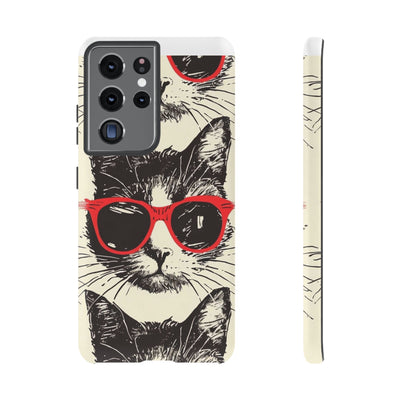 Phone Case: Sassy Cat Phone Case, Cute Cat Lovers Gift, Pet Lover Accessory, Fun Cat Phone Cover, Stylish Gadget Protection