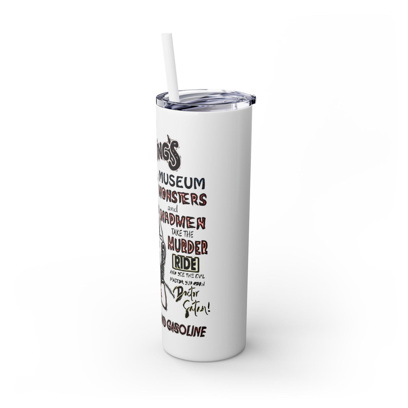Tumbler: Mayhem and Monsters Skinny Tumbler | Personalized 20oz Insulated Drinkware | Great for Gifts, Parties, and Everyday Use