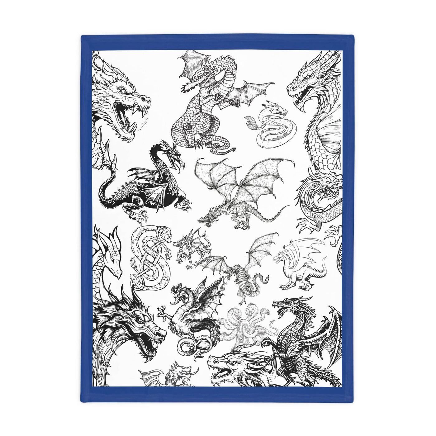 Blanket: Don't Go Dragon Me Down Fleece Blanket for Fantasy Lovers