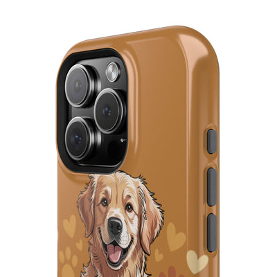 Dog Lover Magnetic Phone Case, Cute Pet Cases for iPhone, Dog-themed Phone Covers, Golden Retriever Case, Gifts for Dog Owners