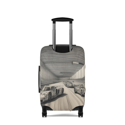Luggage Cover: Racing-Themed Luggage Cover, Travel Accessory for Car Lovers, Personalized Suitcase Protector, Perfect Gift for Travelers