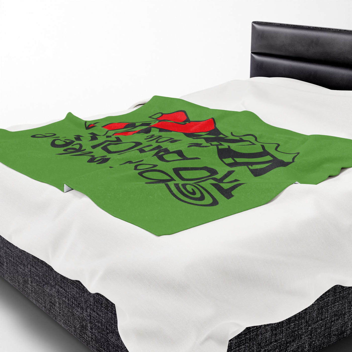Blanket: Velveteen Plush Blanket - 'Don't Make Me Drop a House on You' Funny Quote