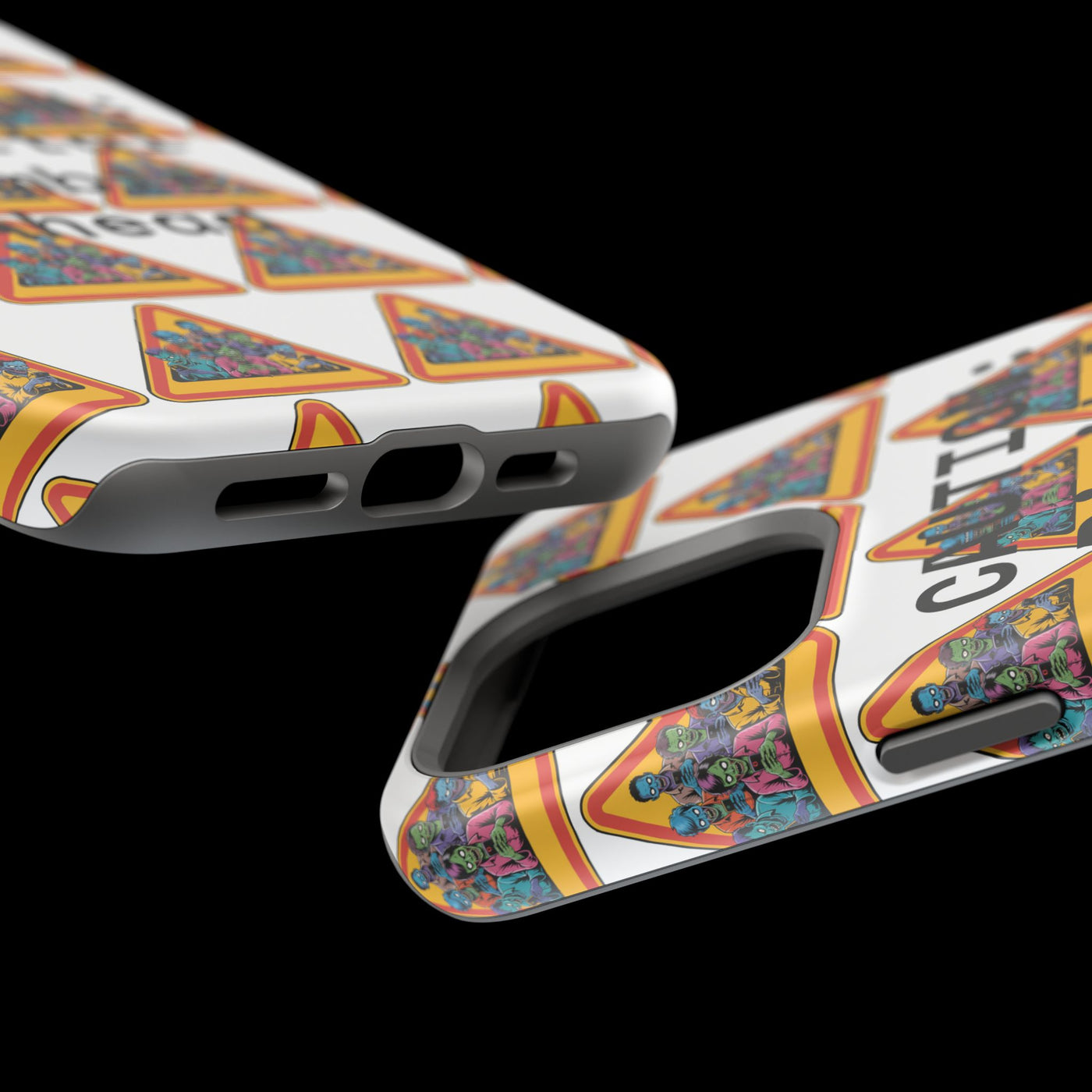 Phone Case: Caution: Digital Zombie Ahead Phone Case | Quirky Smartphone Protection, Unique Gift, Trendy Accessory, Fun Design, Geeky Style