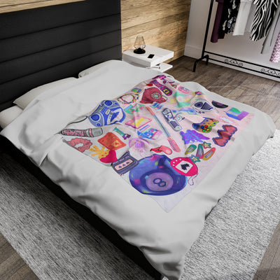 Blanket: Retro Tech Velveteen Plush Blanket