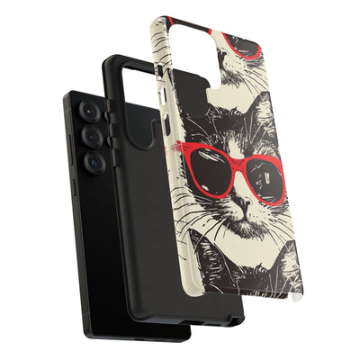 Phone Case: Sassy Cat Phone Case, Cute Cat Lovers Gift, Pet Lover Accessory, Fun Cat Phone Cover, Stylish Gadget Protection