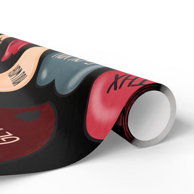 Wrapping Paper: Anti-Valentines Day convo hearts