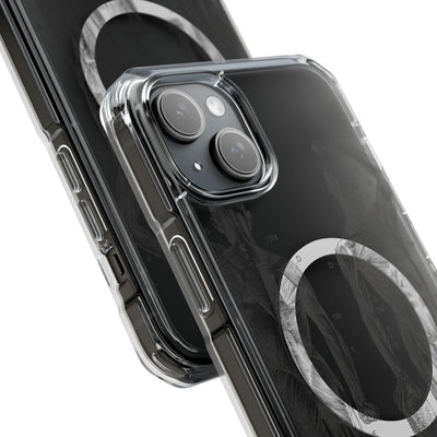 Phone Case:  Subtle Antique Skeletons Magnetic Clear Impact Case for iPhone