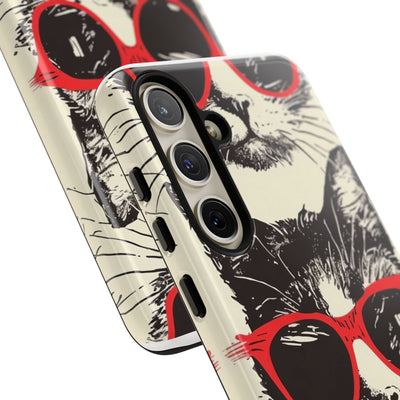 Phone Case: Sassy Cat Phone Case, Cute Cat Lovers Gift, Pet Lover Accessory, Fun Cat Phone Cover, Stylish Gadget Protection