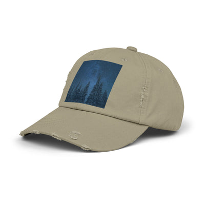 Cap: Night Sky Forest Design | Distressed